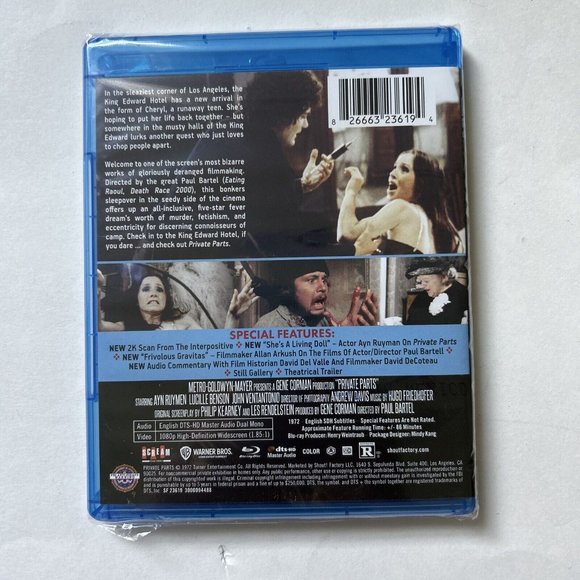 Scream Private Parts Blu-ray-HD-widescreen-Ayn Ruymen-special features-70s-NEW - Picture 2 of 2